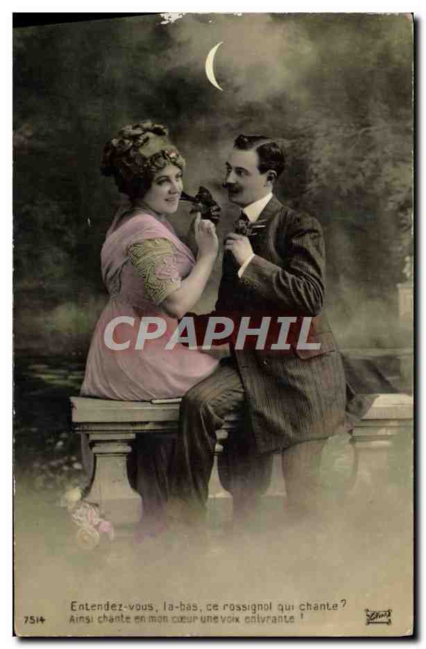 Couple amoureux sous la lune — Éditeur Éliot, n° 7514
