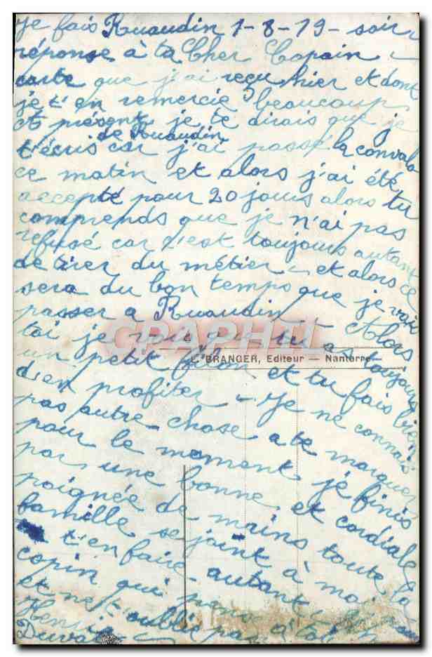 CPA Fantaisie Femme — Verso