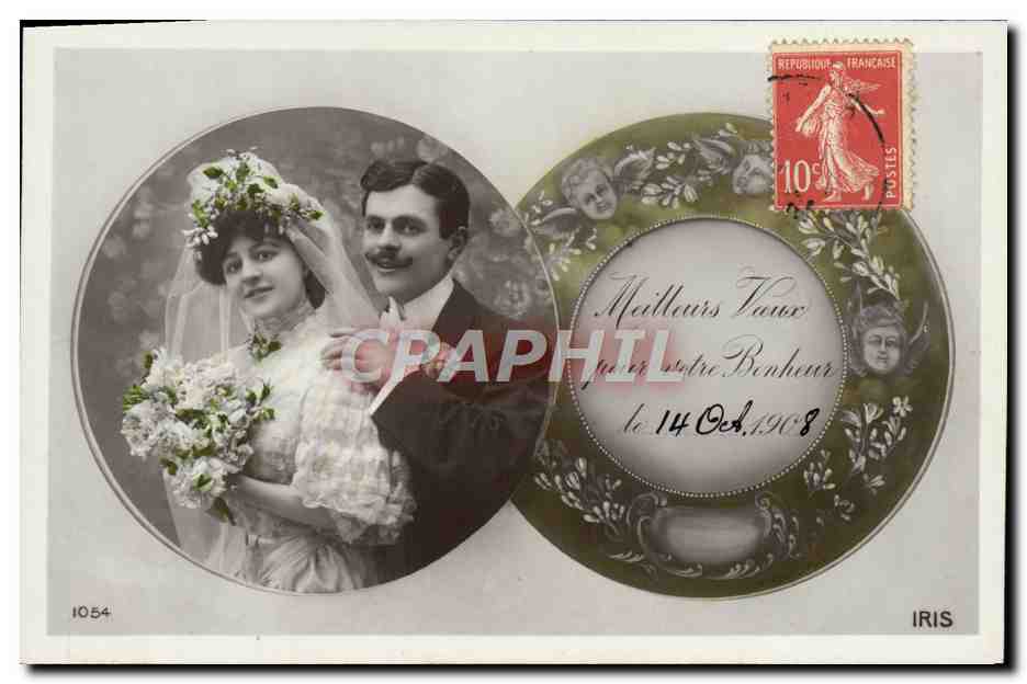Nouveau mariage — couple en photographie — éditeur IRIS, n° 1054