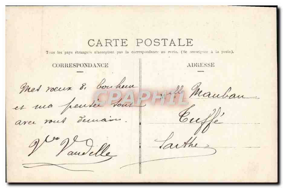 Nouveau mariage — couple en photographie — éditeur IRIS, n° 1054 — Verso