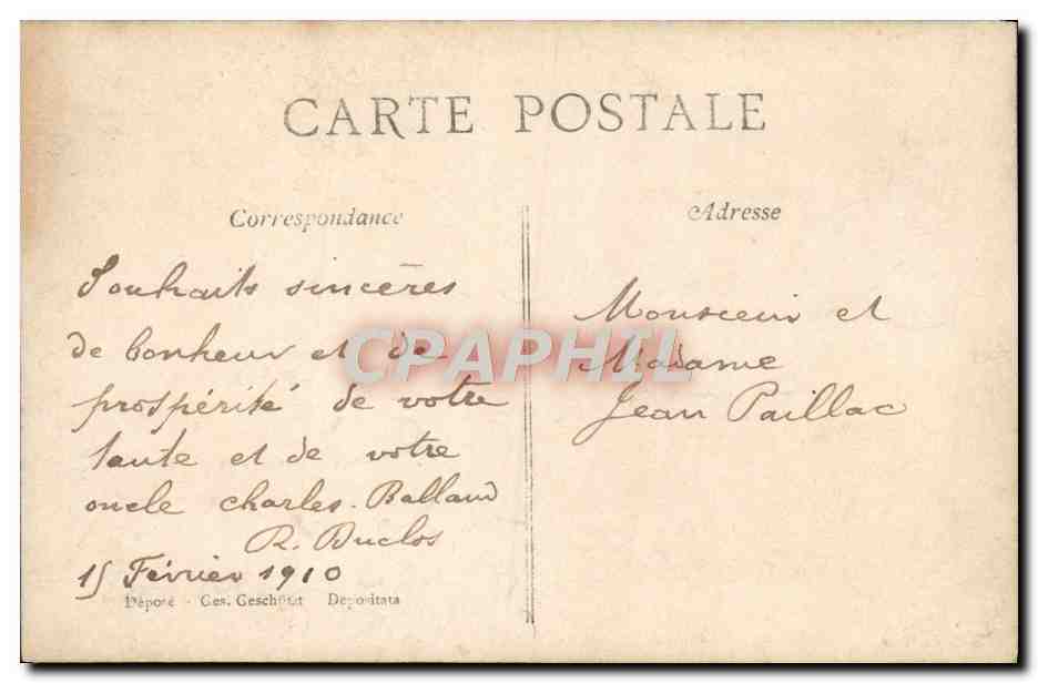 CPA Fantaisie Femme Mariage  — Rückseite