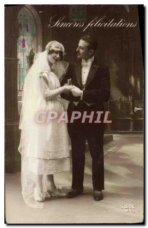 CPA Fantaisie Femme Mariage 