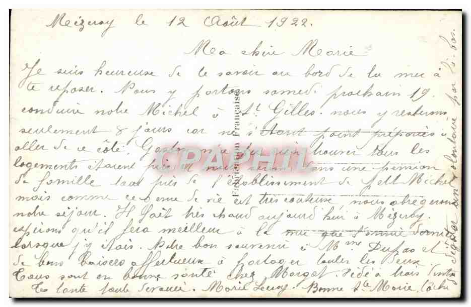 Prière des jeunes filles à marier — REX, n° 1408 — Reverso
