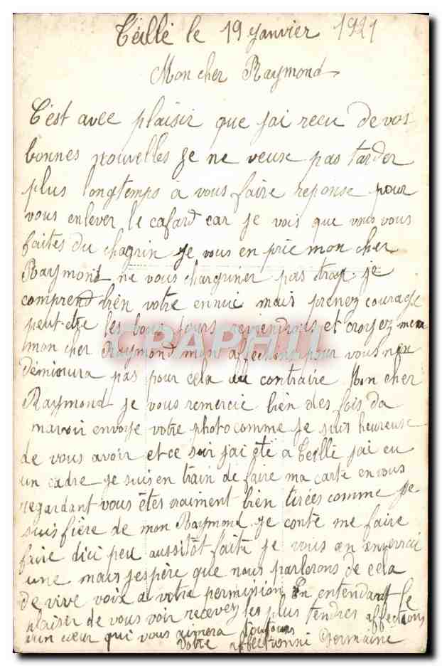Nouvelle-Écosse — Mariage — Carte postale de mariage avec texte manuscrit — Achterkant
