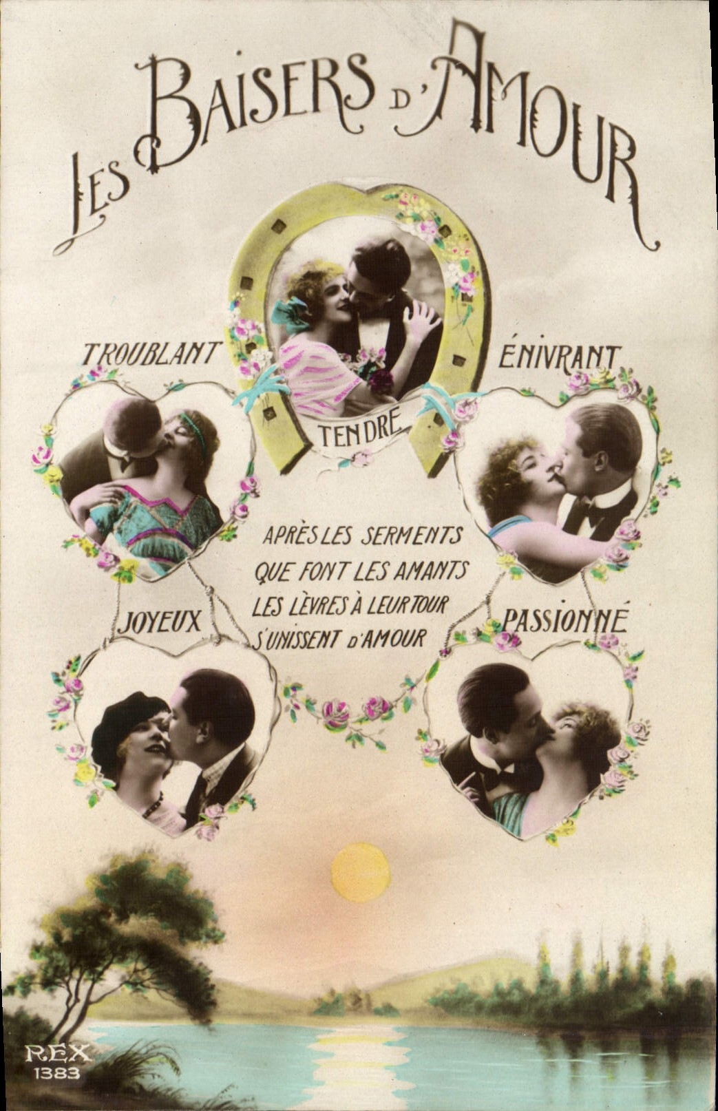 CPA Les Baisers D'Amour Femme