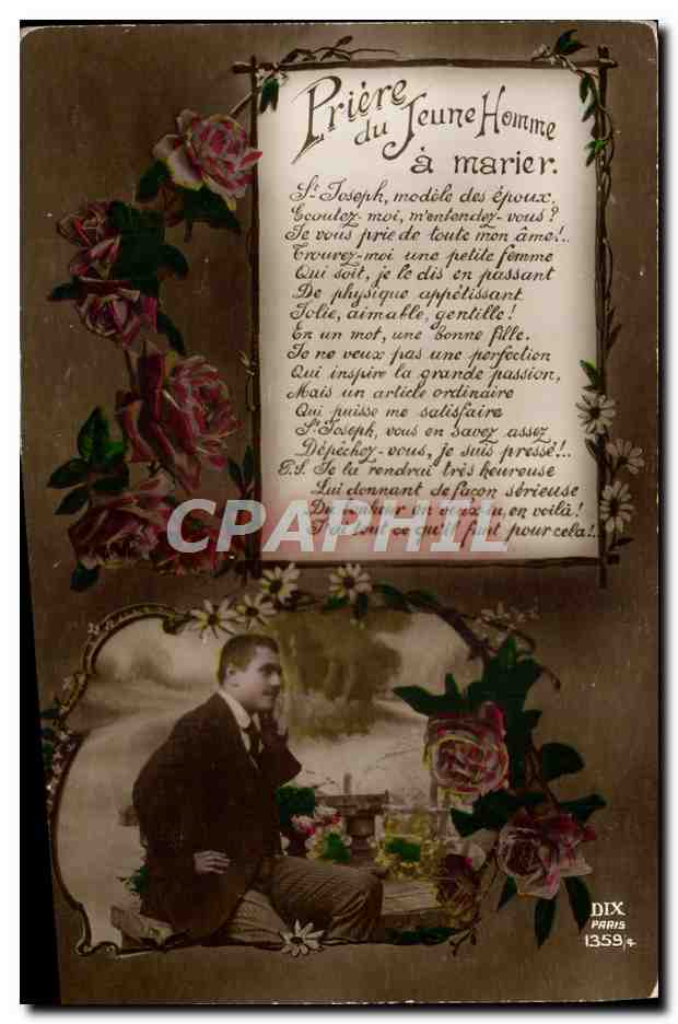CPA Piere Du Jeune Homme A Marier Mariage