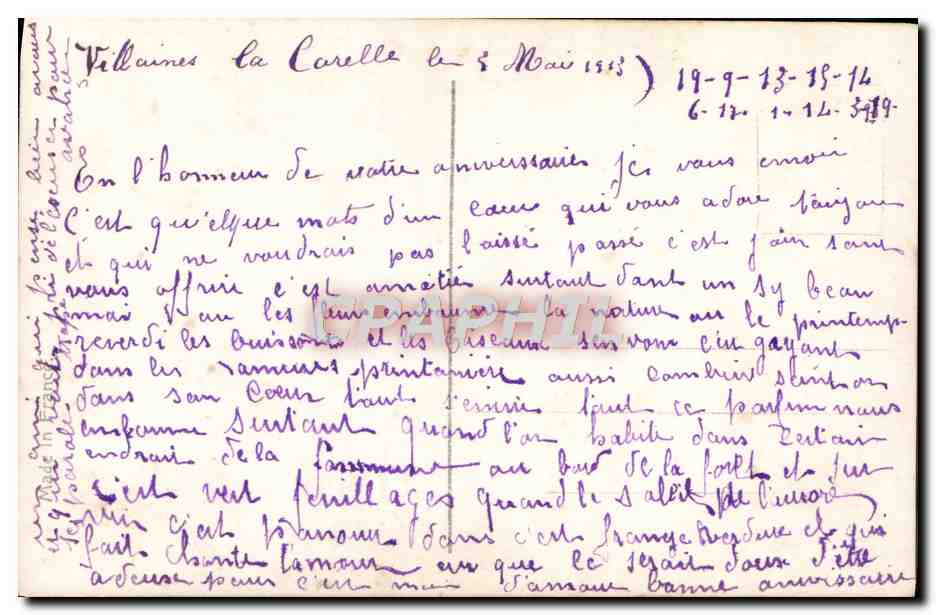 CPA Litanies Garcors a Marier Mariage  — Verso
