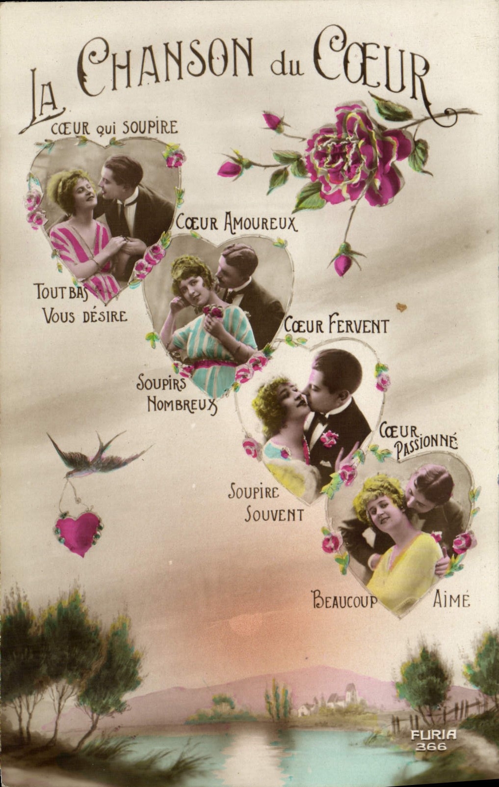 CPA La Chanson Du Coeur Femme Mariage