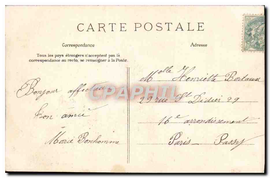 CPA Le Cantal Pittoresque Groupe De Paysannes Fileuses Folklore Costume — Verso