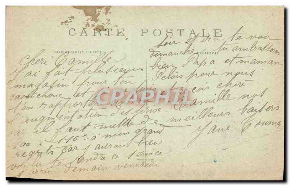CPA Paris Le Petit Palais Des Champs Elysees — Verso