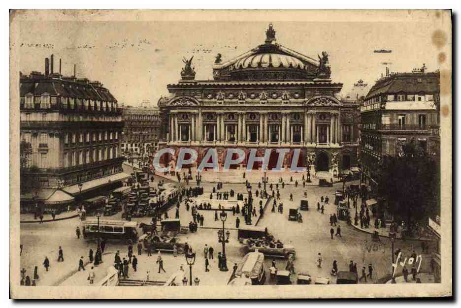 CPA Paris En Flanant Place De I'Opera
