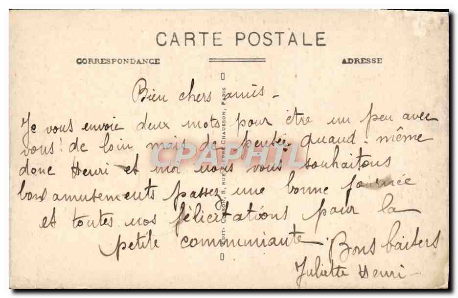 París - El Metro - Boulevard Pasteur, Avenue de Breteuil y los Inválidos - Vista General - C.M. — Reverso