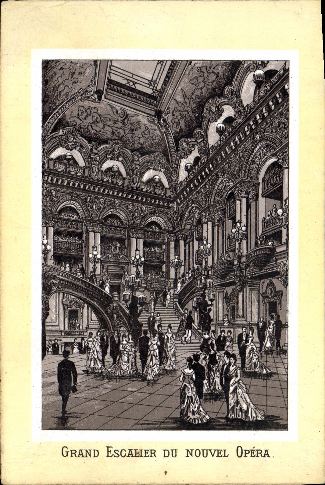 CPA Paris Grand Escalier Du Nouvel Opera