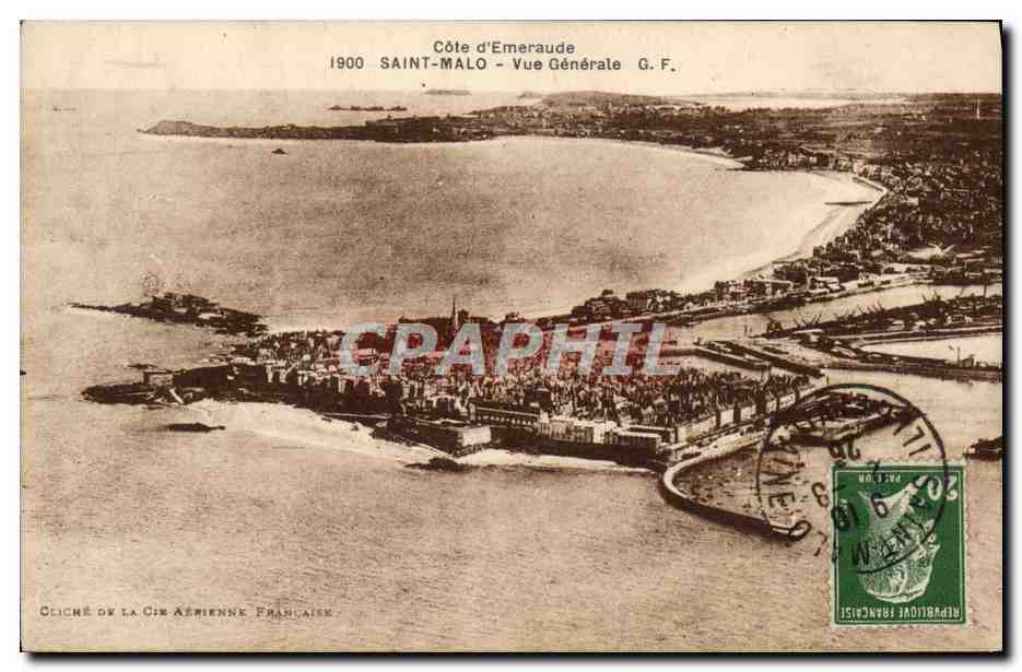 Saint-Malo — Vue Générale — G.F. — Côte d’Emeraude — 1900