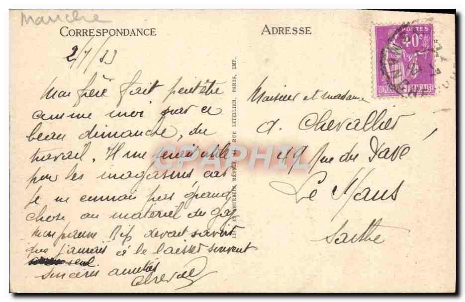 CPA Saint Lo Vue Generale Prise des Perelles du Bon Sauveur  — Rückseite