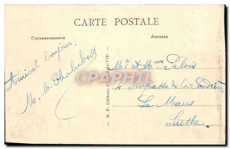 CPA St Gilles Croix De Vie Entree Du Port Bateaux — Verso