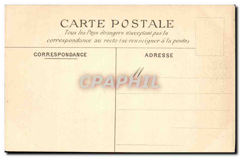CPA Saint Cloud Incendie Du Chateau Le 13 octobre 1870  — Rückseite