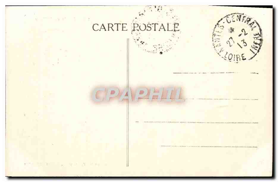 CPA Nantes Entree Du Chateau — Verso