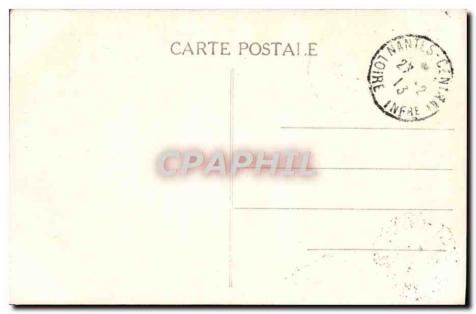 CPA Nantes Beffroi De Sainte Croix — Verso