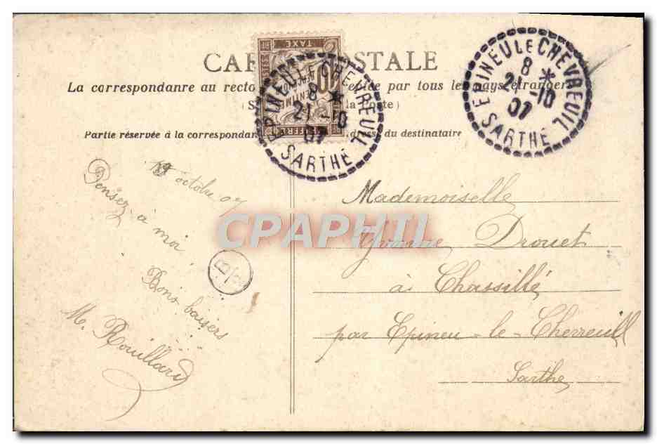 CPA Au Pays Normand Un Jour De Tempete — Rückseite