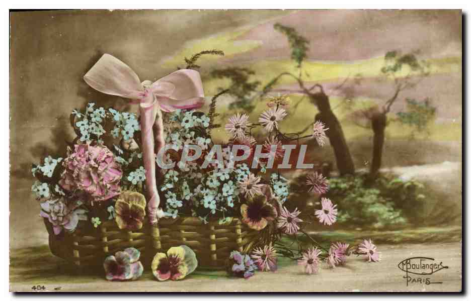 CPA Fantaisie Fleurs