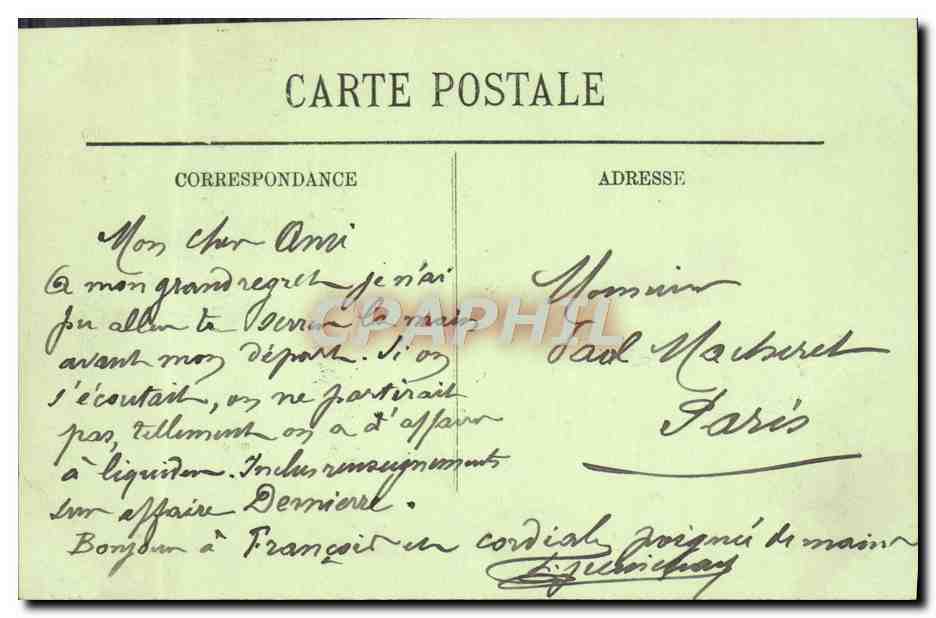 CPA Orleans Vue Generale Et Le Pont — Verso
