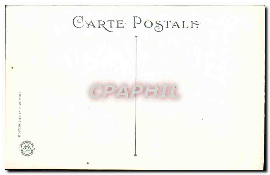 CPA Nice Promenade Des Anglais A Vol D'Oiseau — Rückseite
