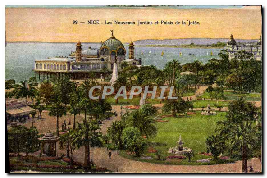 CPA Nice Les Nouveaux Jardins Et Palais De La Jetee