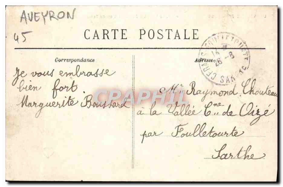 Le Viaduc du Viaur ou de Tanus — Aveyron — Éditeur L'Auvergne Pittoresque, n° 4798 — Rückseite