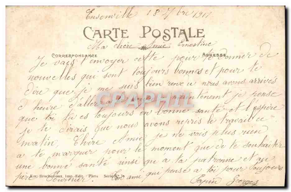 CPA Fantaisie Fleurs Colombe Mon Meilleur Souvenir — Rückseite