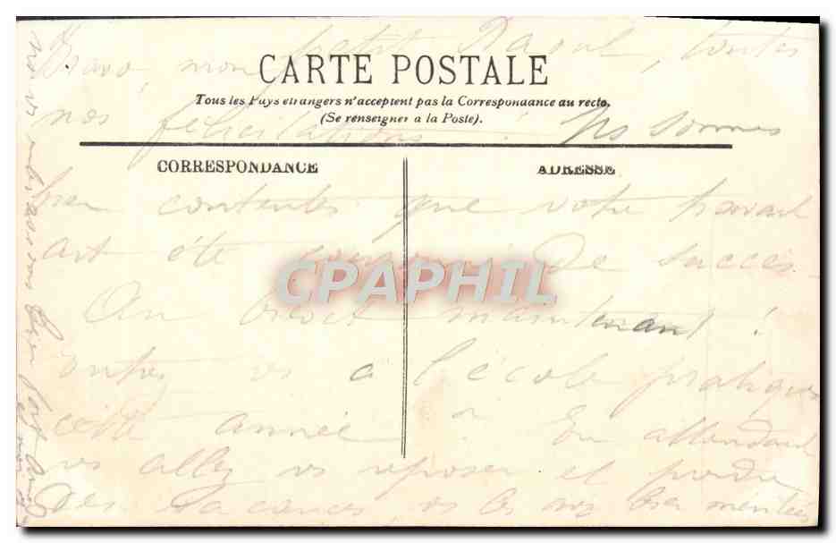 Les Sables-d'Olonne — Contre-Torpilleur sortant du Port — LL. — N° 173 — Verso