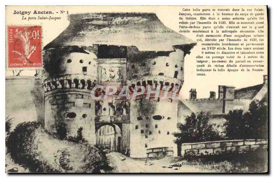 CPA Joigny Ancien La Porte Saint Jacques