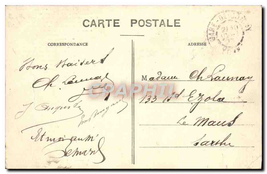 CPA Joigny Ancien La Porte Saint Jacques — Back