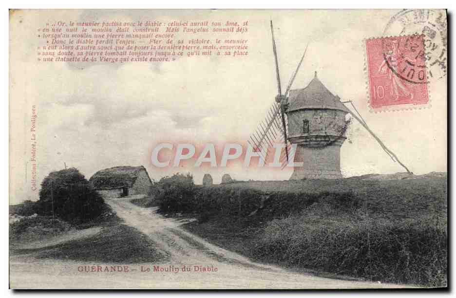 CPA Guerande Le Moulin Du Diable