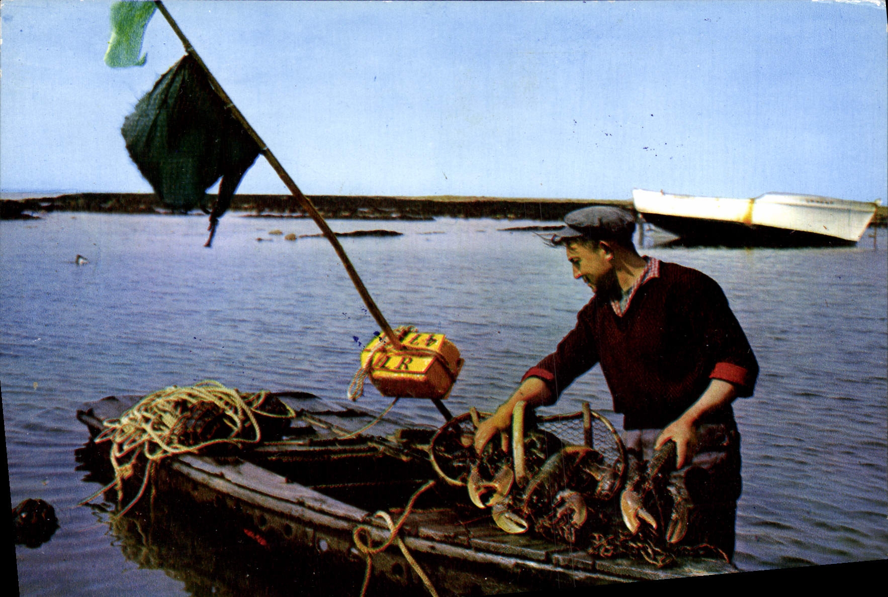 Pêche aux homards — Ile de Ré — Éditeur Bénaud, n°1539