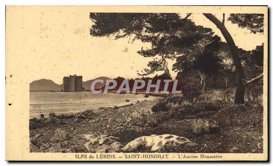CPA Iles De Lerins Saint Honorat L'ancien monastere