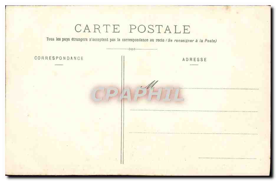 CPA Ivry La Bataille Ruines Du Chateau Fort — Rückseite