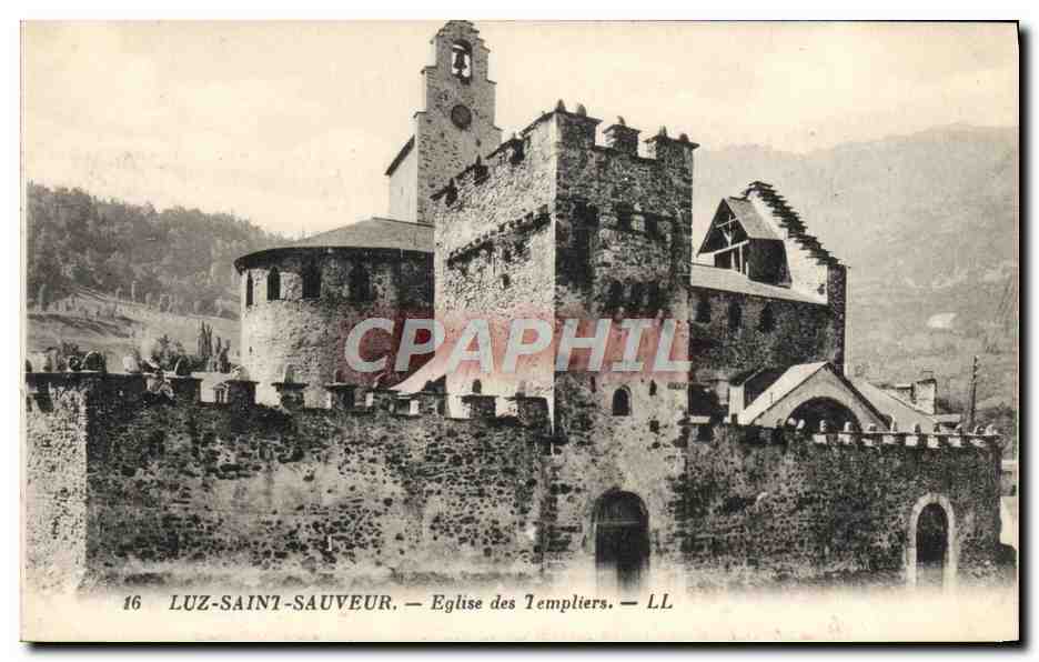 CPA Luz Saint Sauveur Eglise Des Templiers