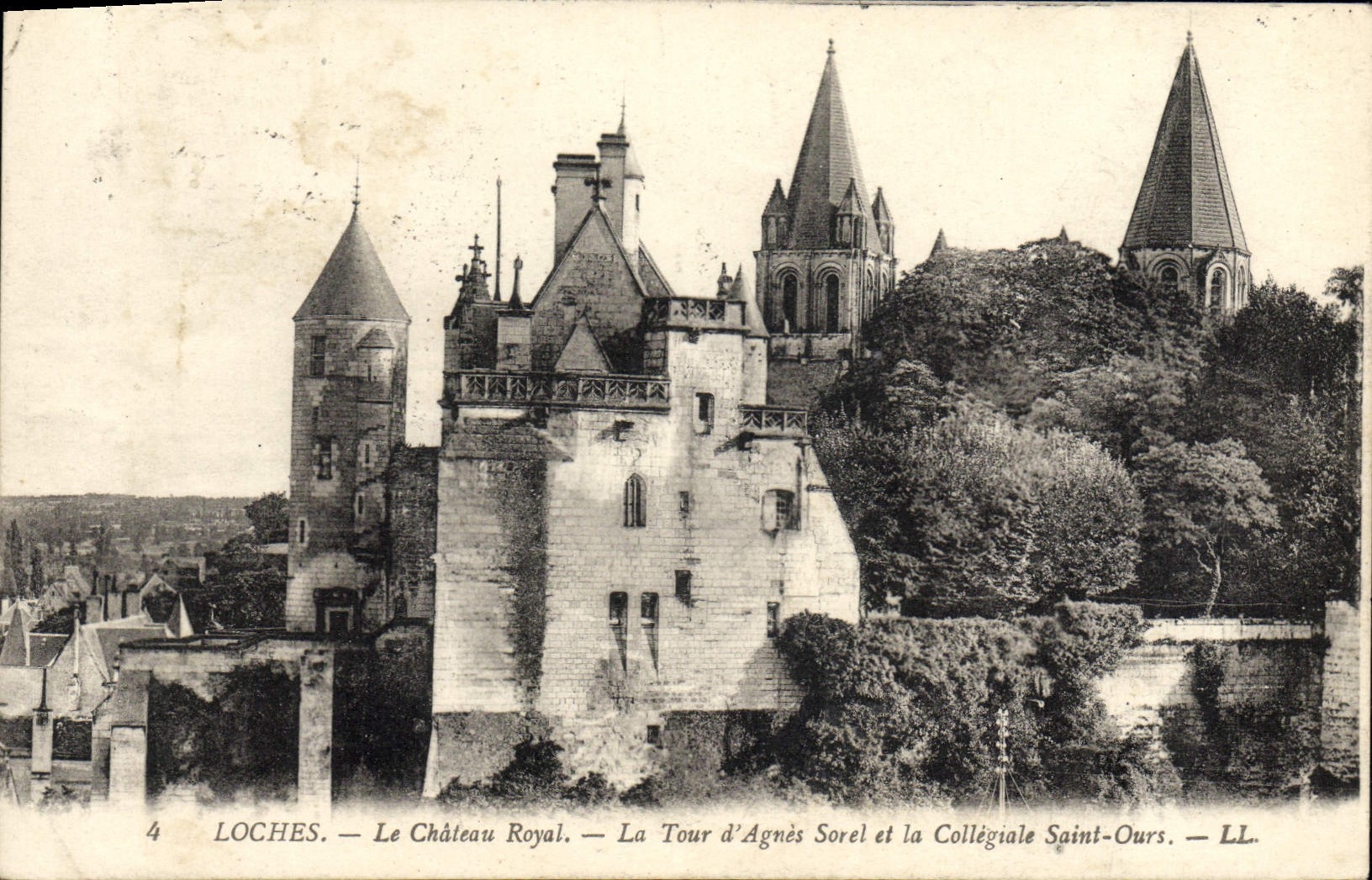 Loches — Das Königliche Schloss, die Turm von Agnès Sorel und die Kollegiatekirche Saint-Ours — LL.