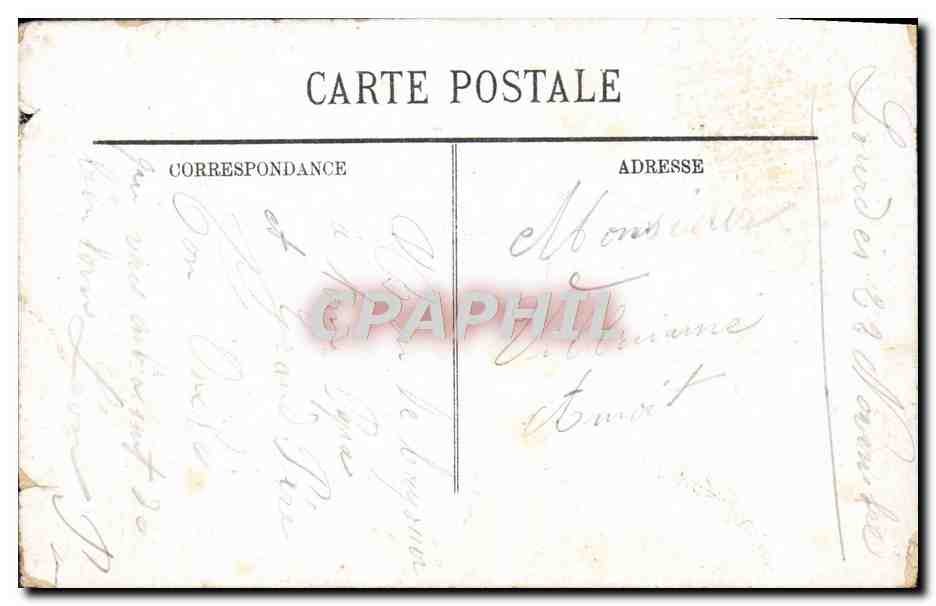 CPA Lourdes Sommet Du Pic Du Jer I'Observatoire — Verso