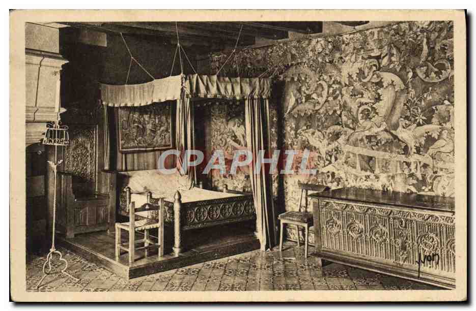 CPA Langeais Chambre A Coucher Tapisserie du 15eme 