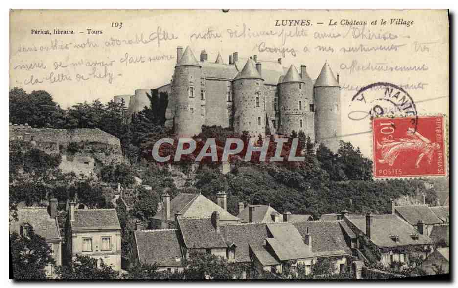 CPA Luynes Le Chateau Et Le Village