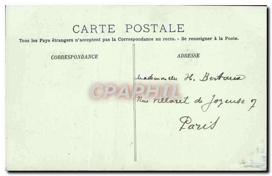CPA Lille La Rue Neuve — Verso