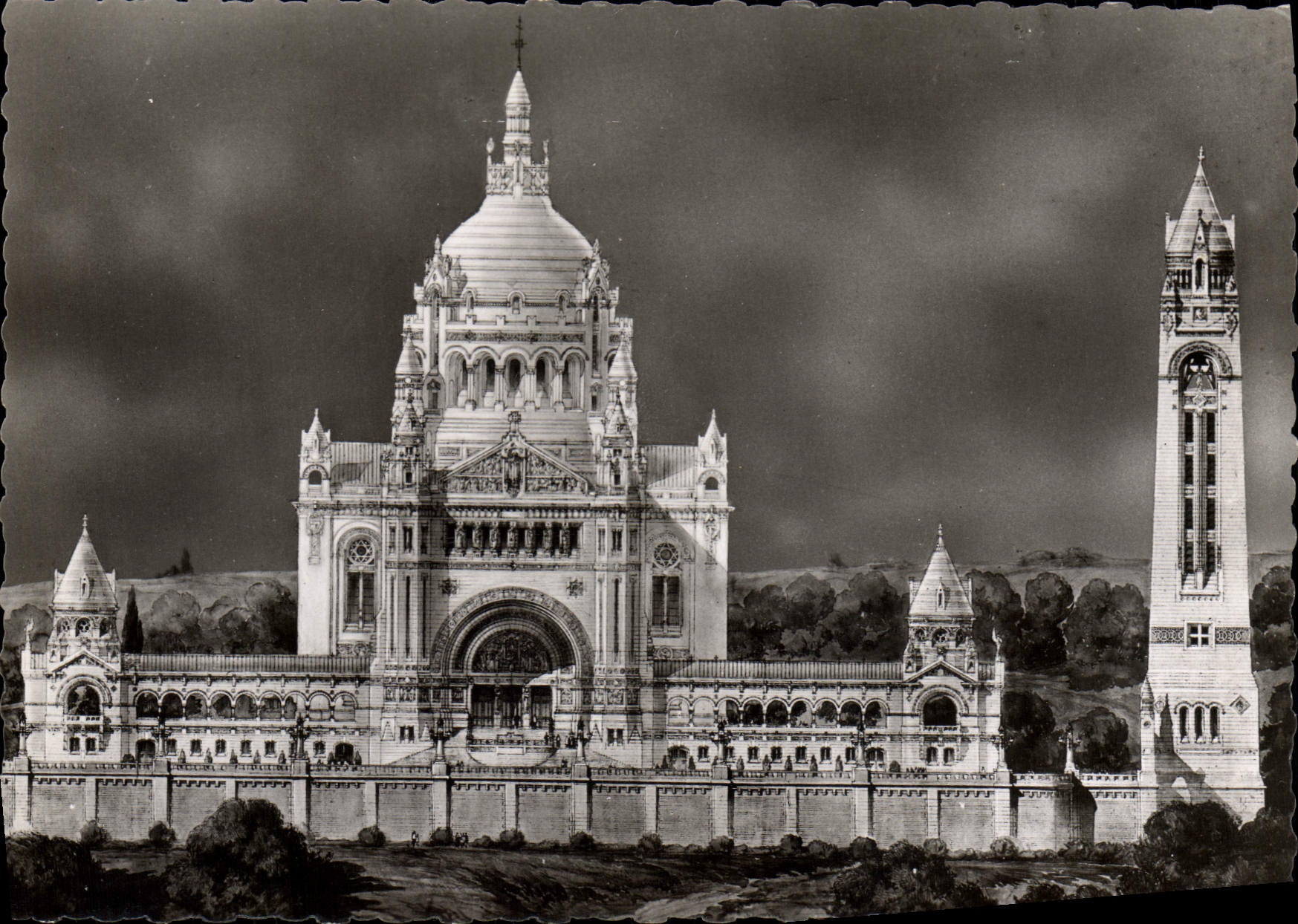 CPM La Basilique De Lisieux Vue Generale Du Projet