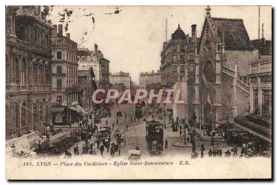 LYON — Place des Cordeliers — Kirche Saint-Bonaventure — E.R.