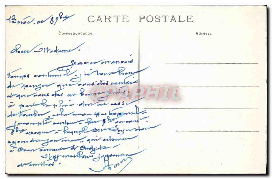 CPA Notre Limousin La Veillee Folklore — Verso