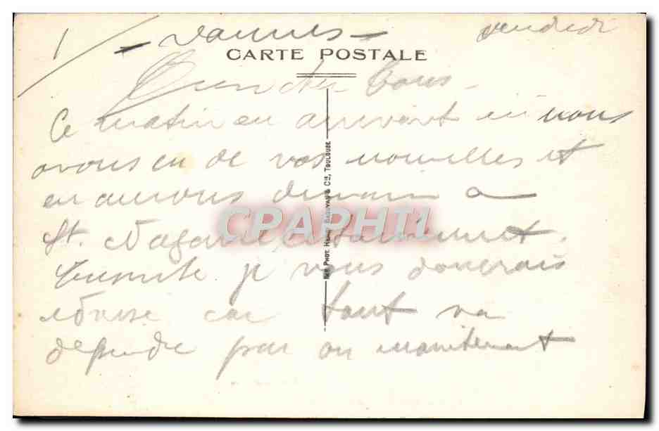 CPA Kerfany Les Pins Vue Sur La Mer — Rückseite