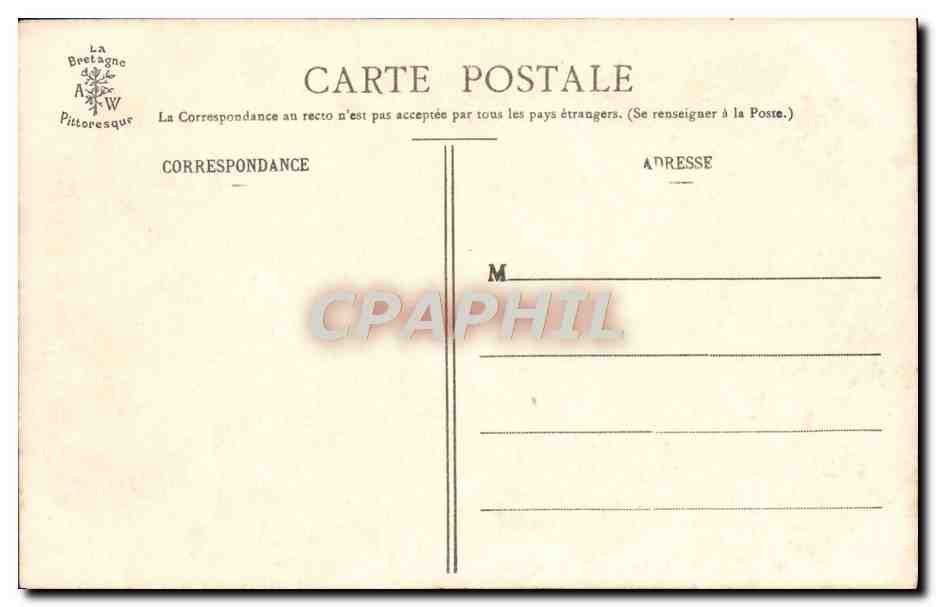 Château de Kergrist - Façade Sud — La Bretagne Pittoresque, série 359 — édition A. Waron, St-Brieuc — Verso