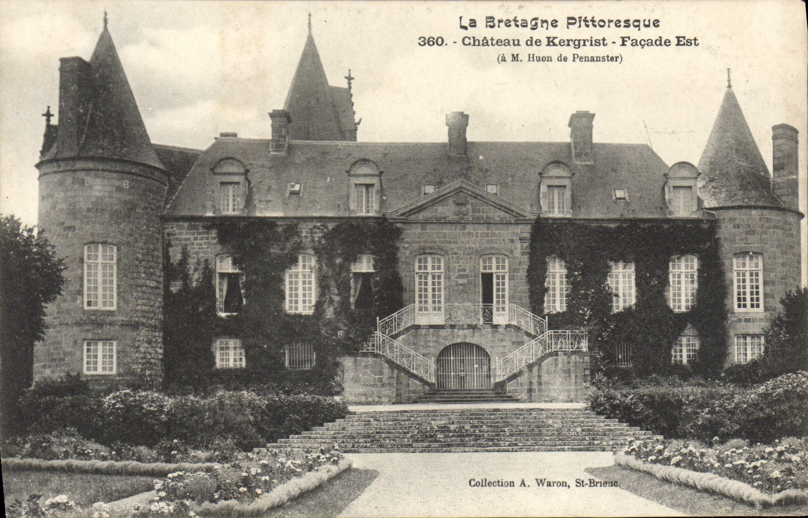 Château de Kergrist - Façade Est — Collection A. Waron, St-Brieuc