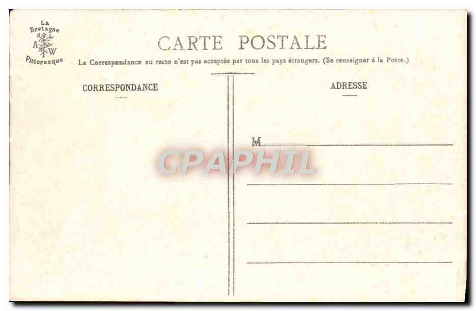 Château de Kergrist - Façade Est — Collection A. Waron, St-Brieuc — Verso